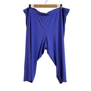 SKIMS Soft Lounge Capri Legging Royal Blue Ribbed 4X NWT